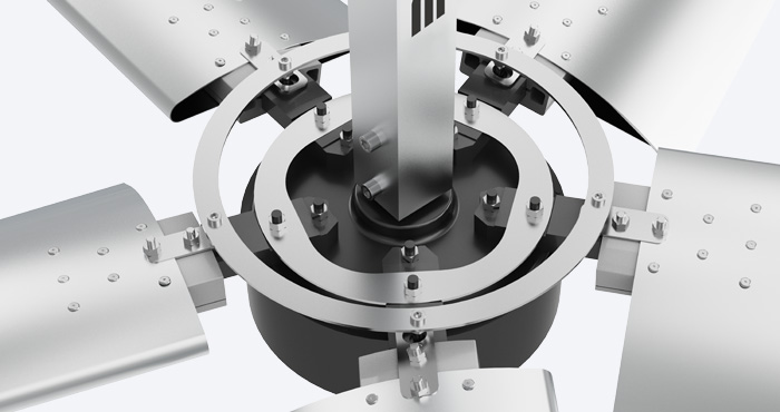 卓越系列大型工業風扇連接結構