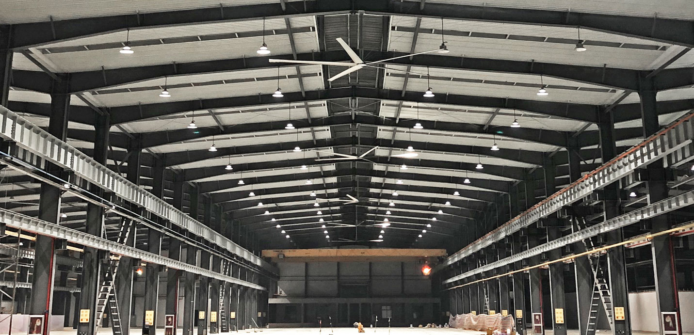 蕪湖玻璃廠工業大風扇冷卻降溫