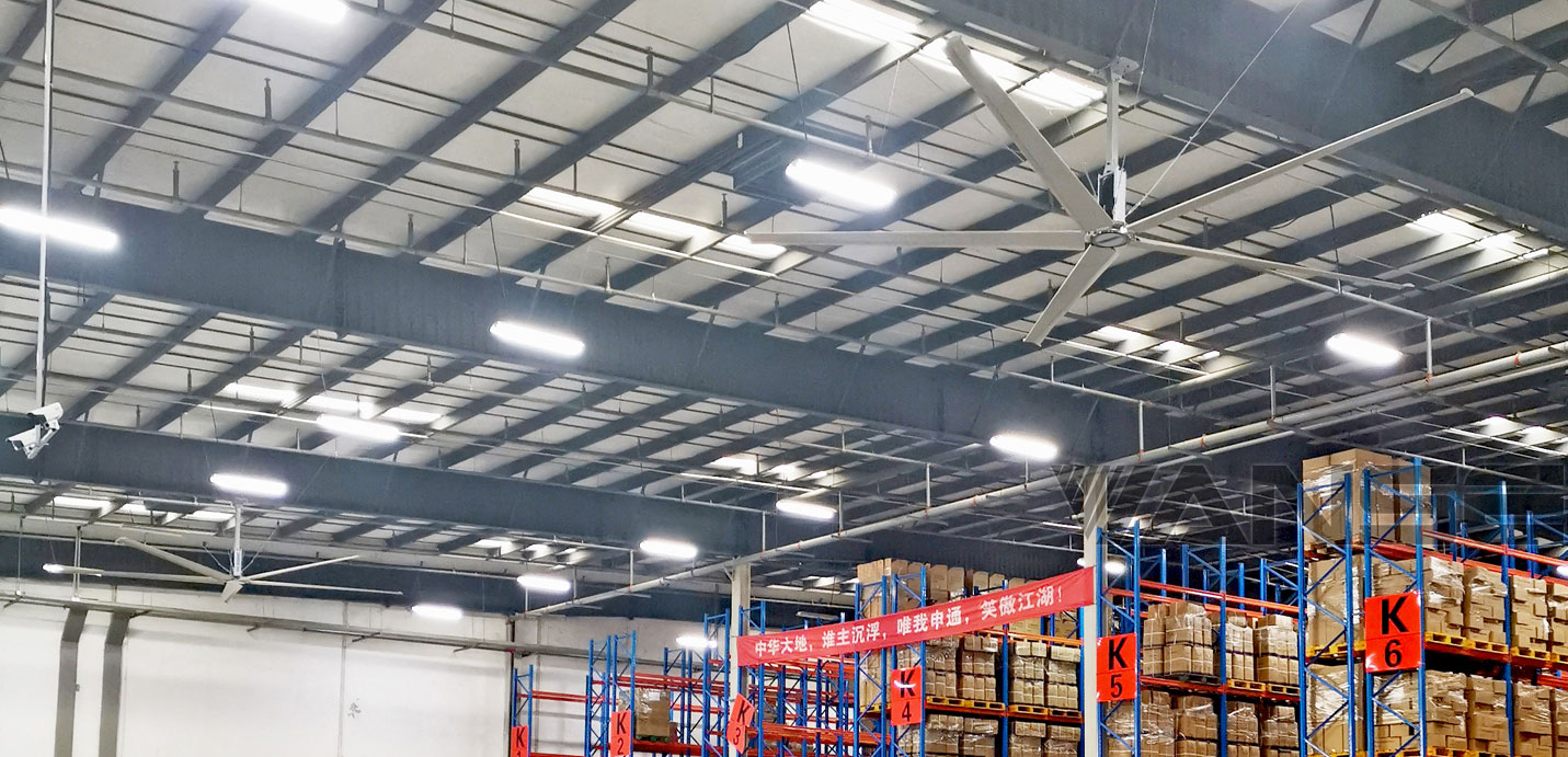蘇州申通快遞倉庫工業大吊扇