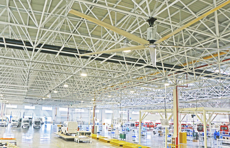 上汽集團工業大風扇通風降溫