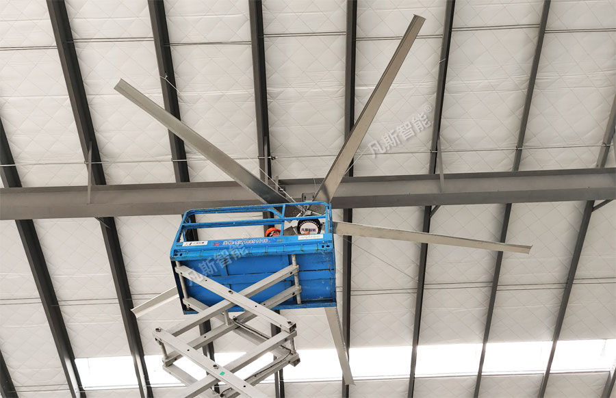 大型工業風扇零件裝配